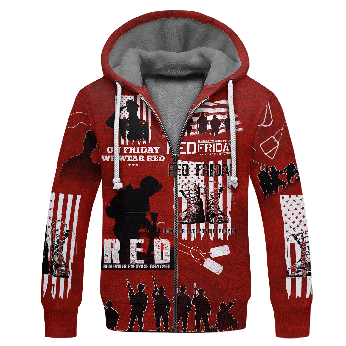 On Friday We Wear Red - Unisex Hawaiian Shirt - Short , Gifts for veterans, easychoo.com
