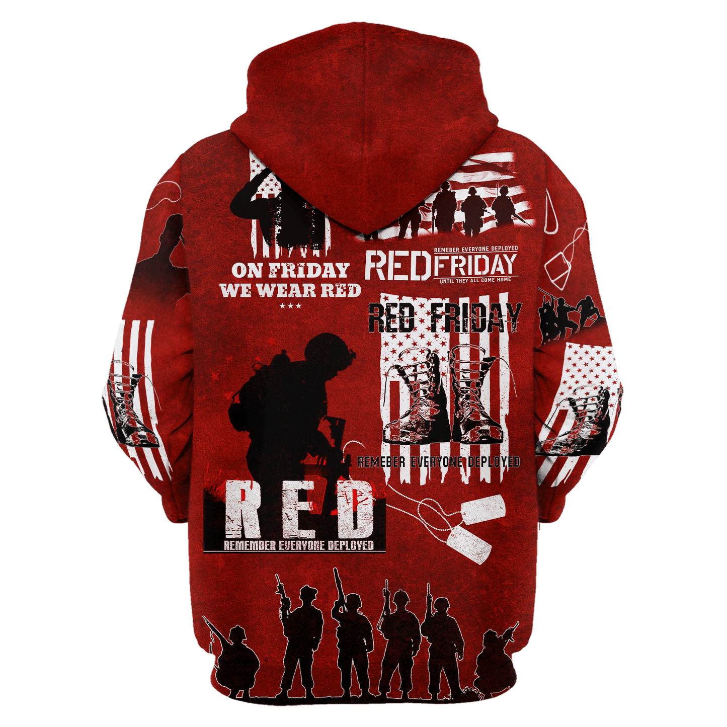On Friday We Wear Red - Unisex Hawaiian Shirt - Short , Gifts for veterans, easychoo.com