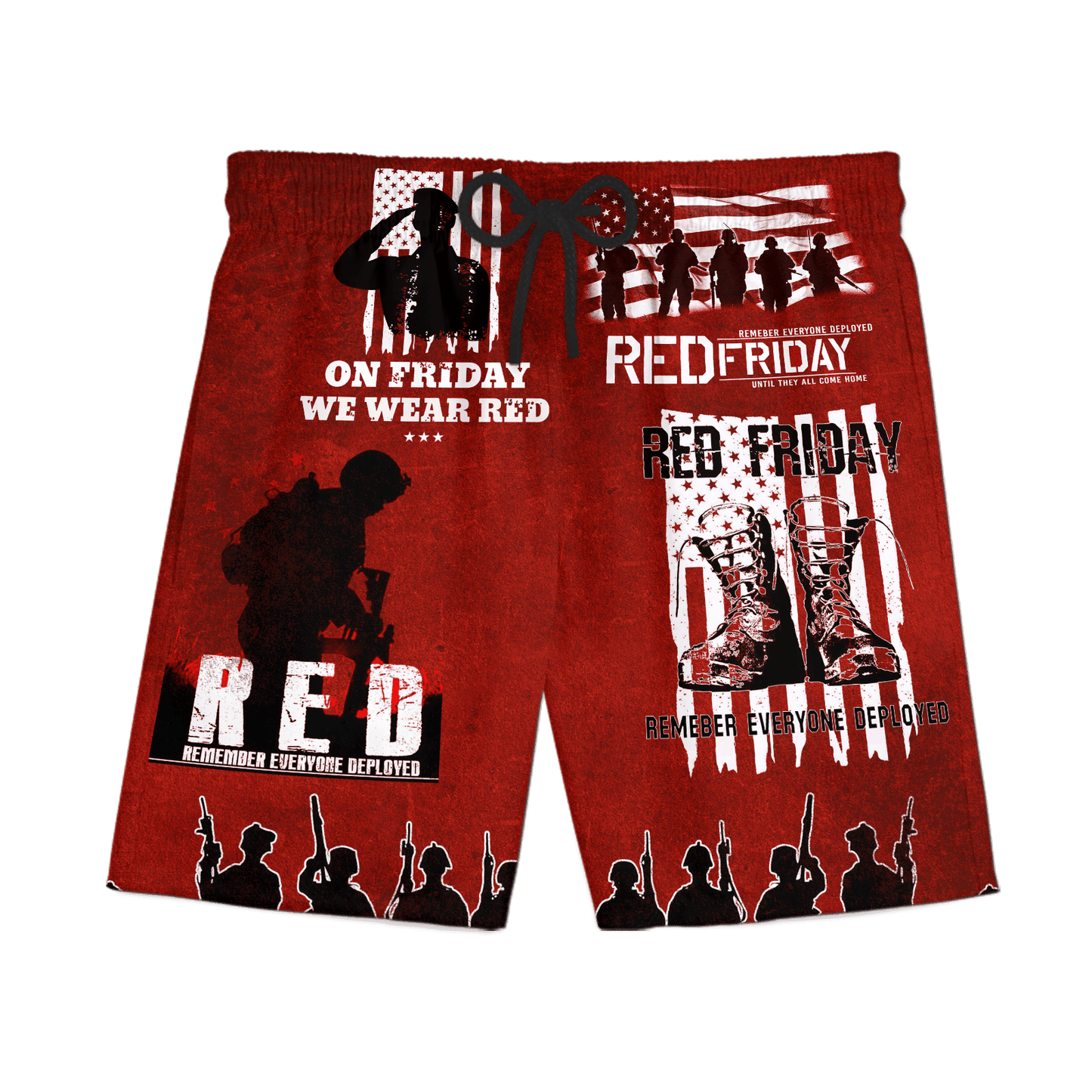 On Friday We Wear Red - Unisex Hawaiian Shirt - Short , Gifts for veterans, easychoo.com