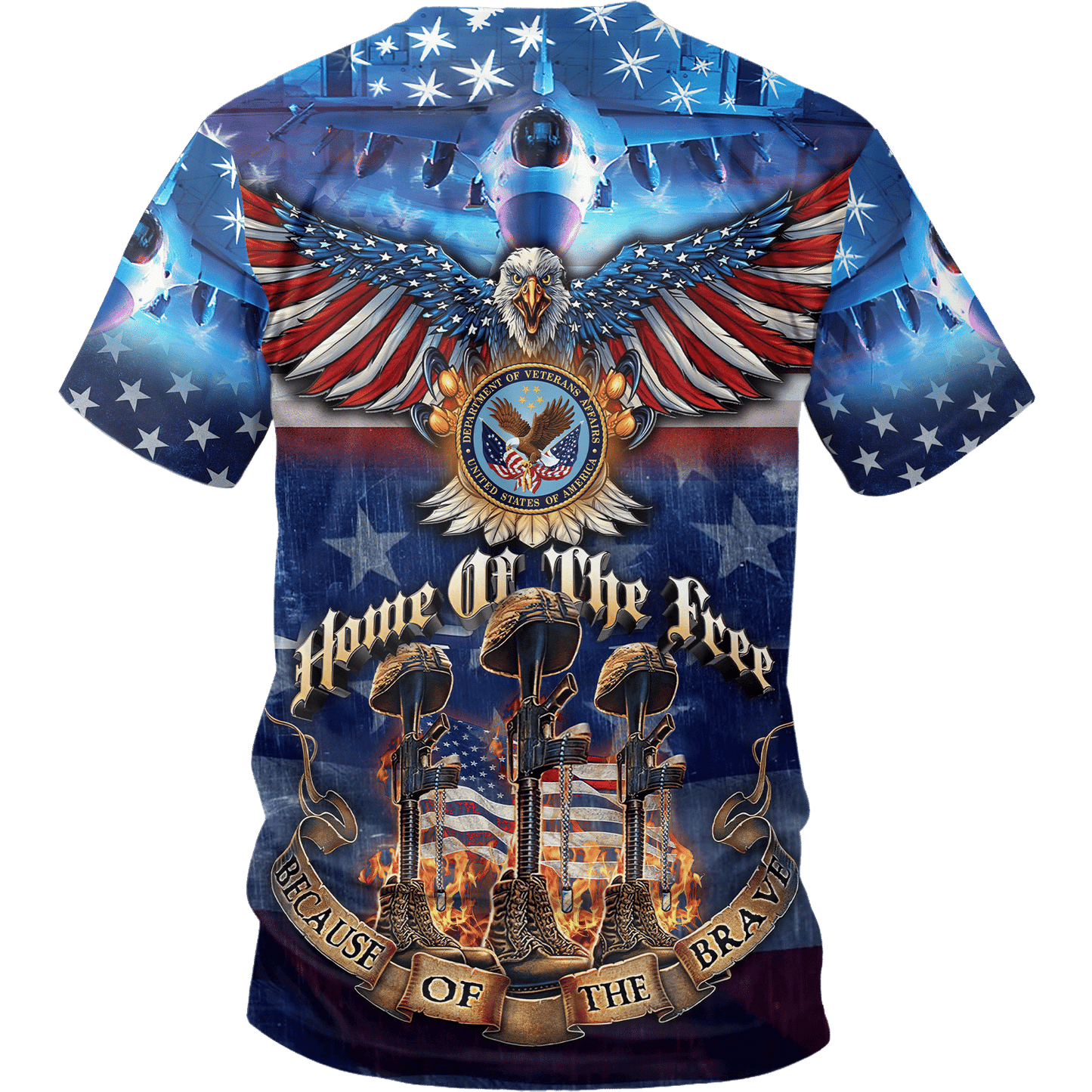 Home Of The Free Because Of The Brave - Unisex Polo Shirt - Short , Gifts for veterans, easychoo.com