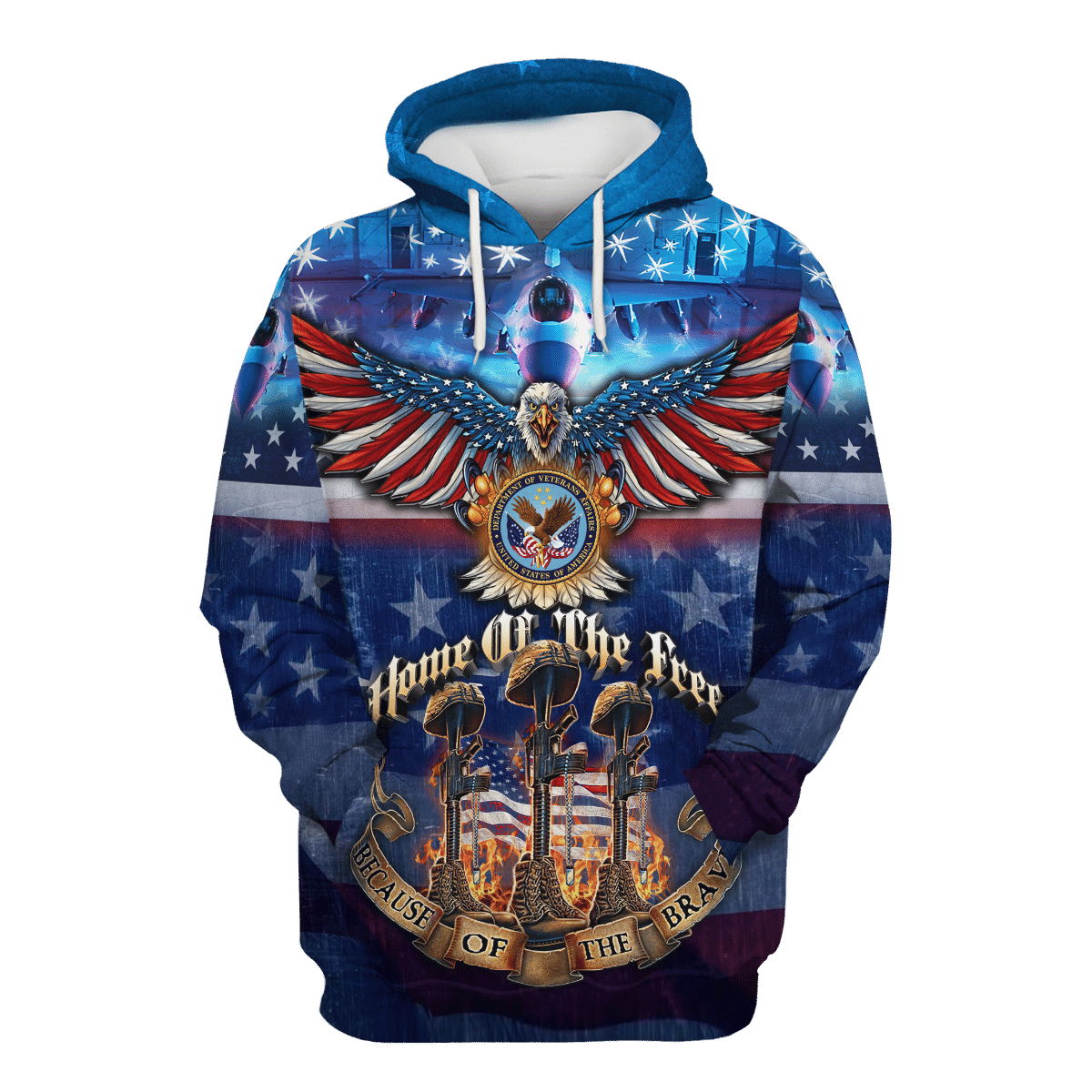 Home Of The Free Because Of The Brave - Unisex Polo Shirt - Short , Gifts for veterans, easychoo.com