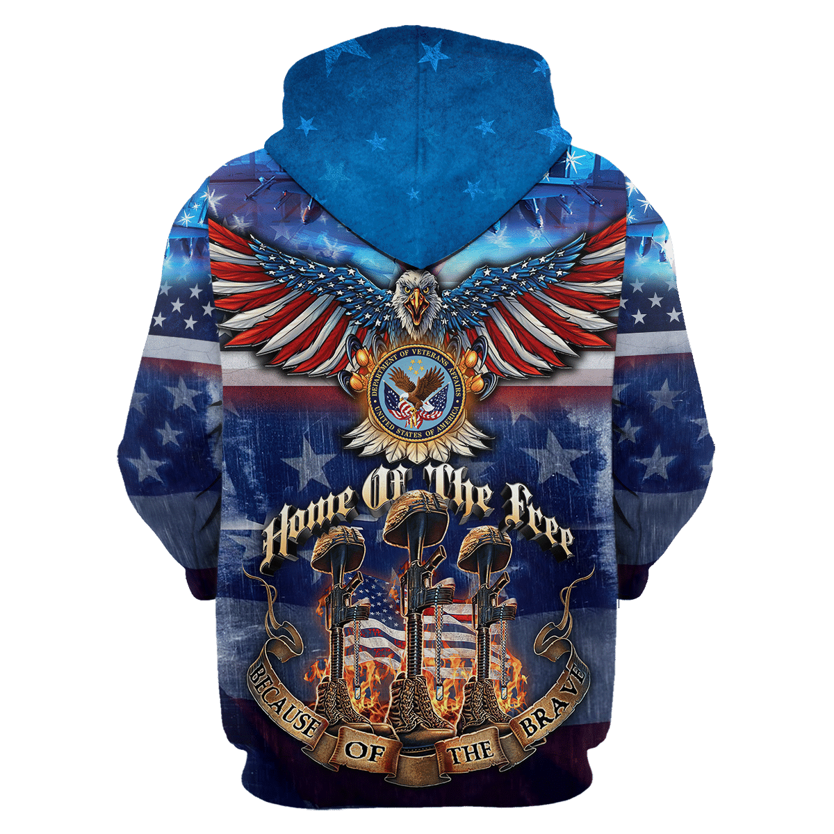 Home Of The Free Because Of The Brave - Unisex Polo Shirt - Short , Gifts for veterans, easychoo.com