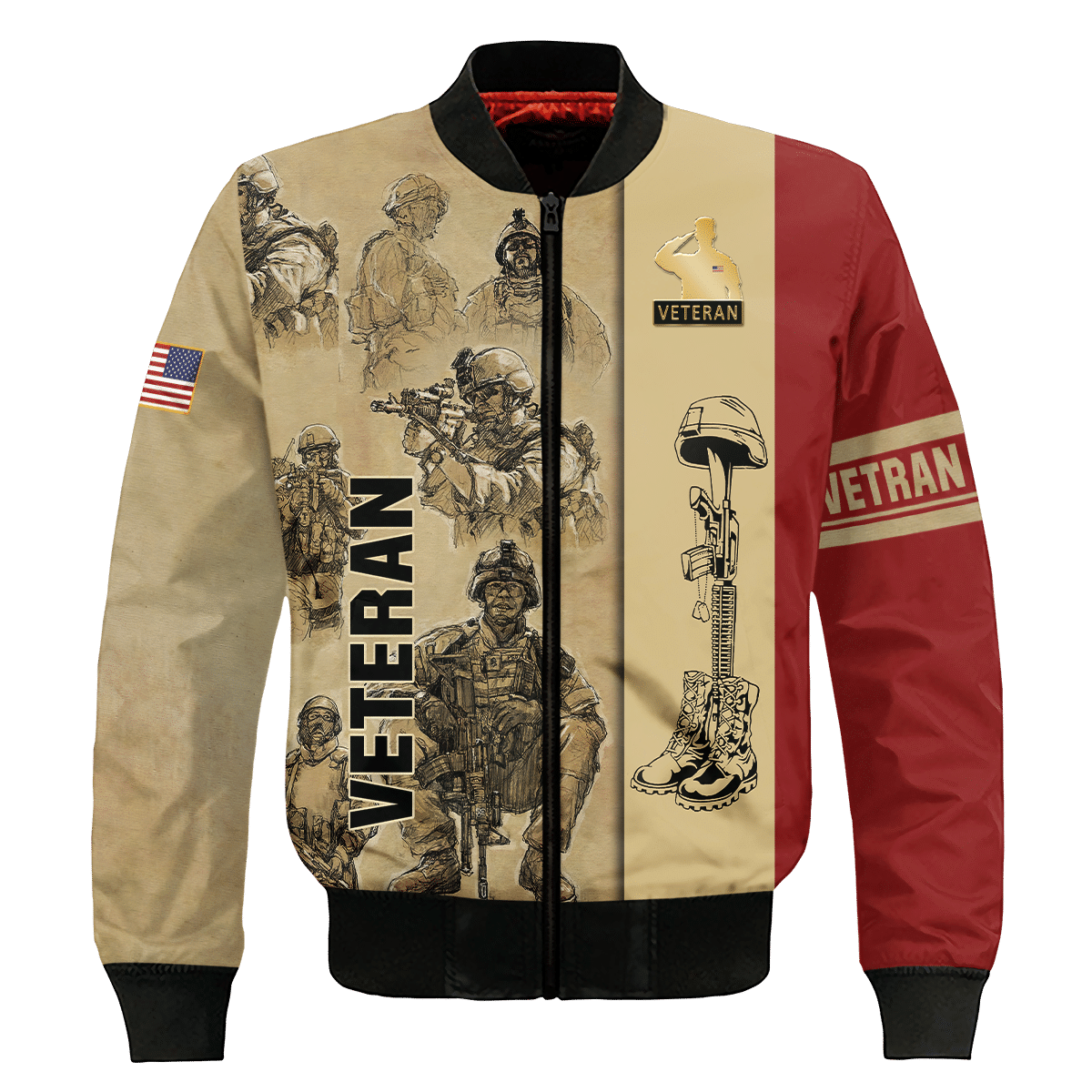 Apparel Veteran Polo Shirt - Short , Gifts for veterans