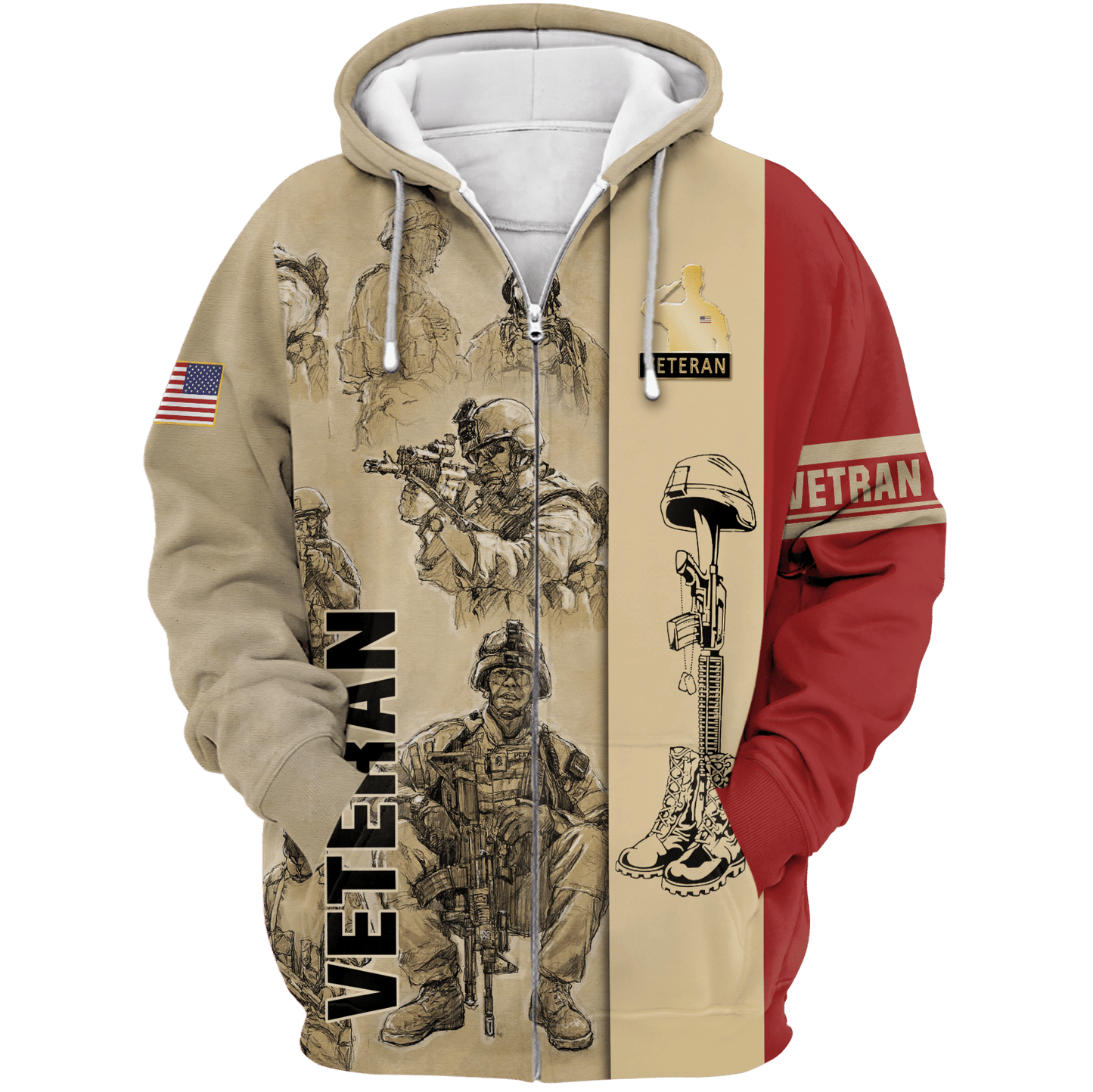 Apparel Veteran Polo Shirt - Short , Gifts for veterans