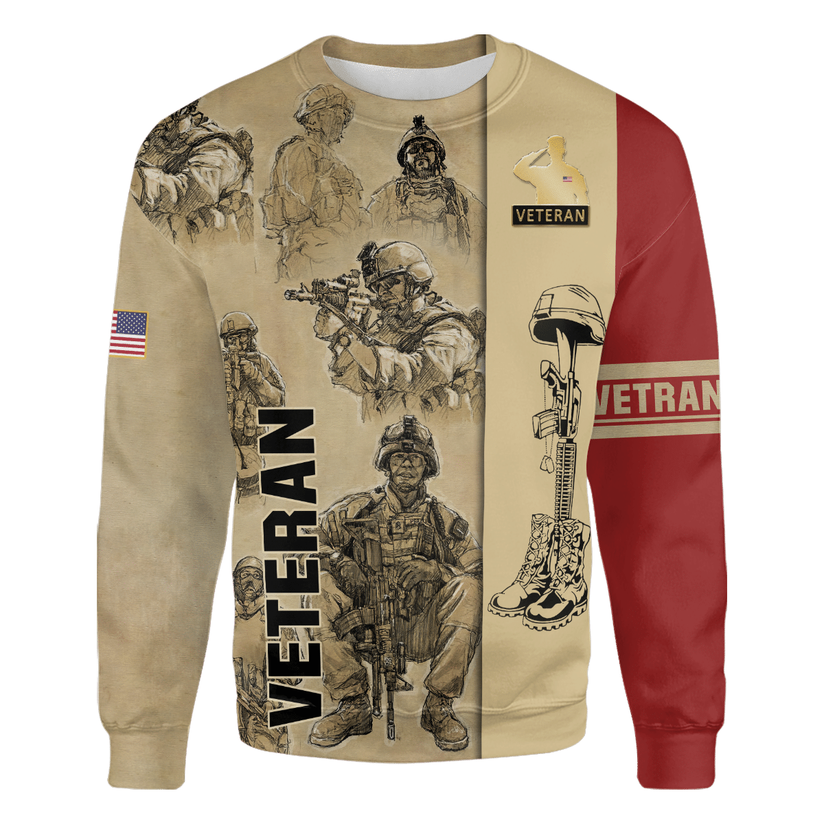 Apparel Veteran Polo Shirt - Short , Gifts for veterans