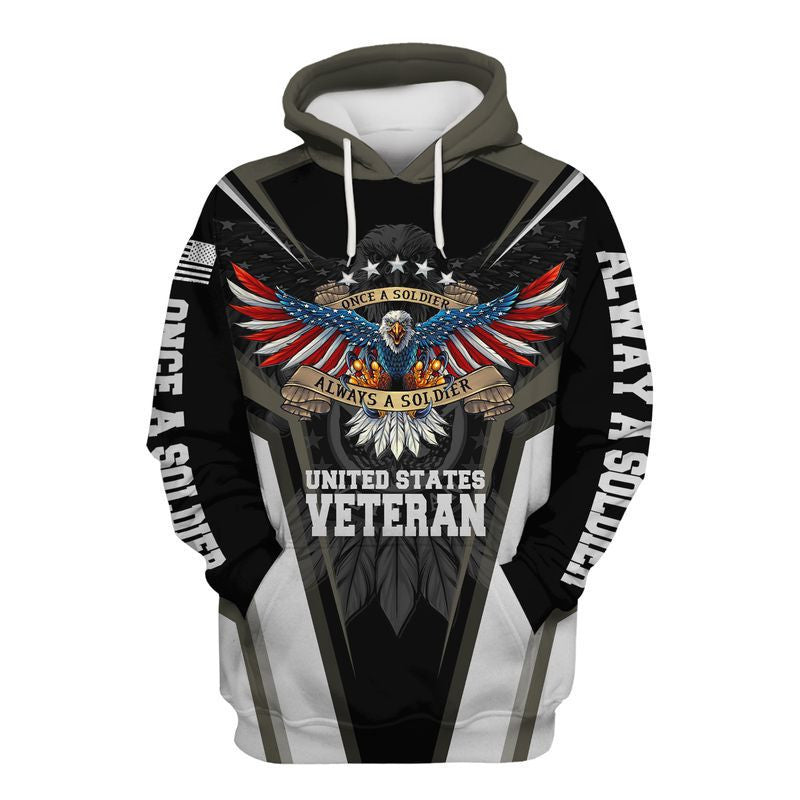 Once A Soldier Always A Soldier - Unisex Polo Shirt - Short , Gifts for veterans, easychoo.com