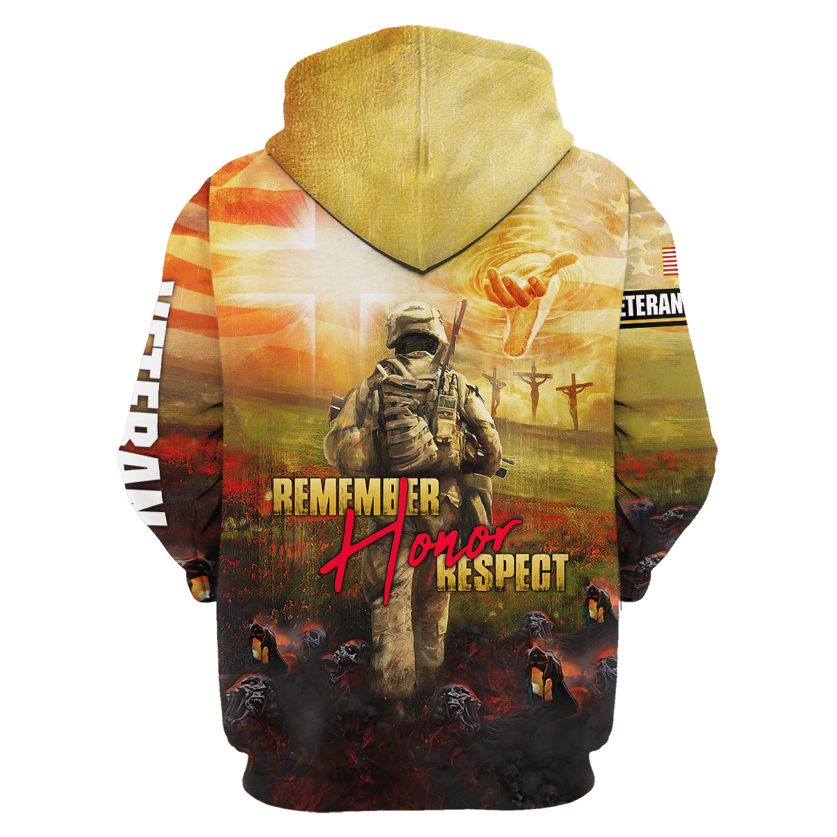 Remember - Honor - Respect - Unisex Polo Shirt - Short , Gifts for veterans, easychoo.com