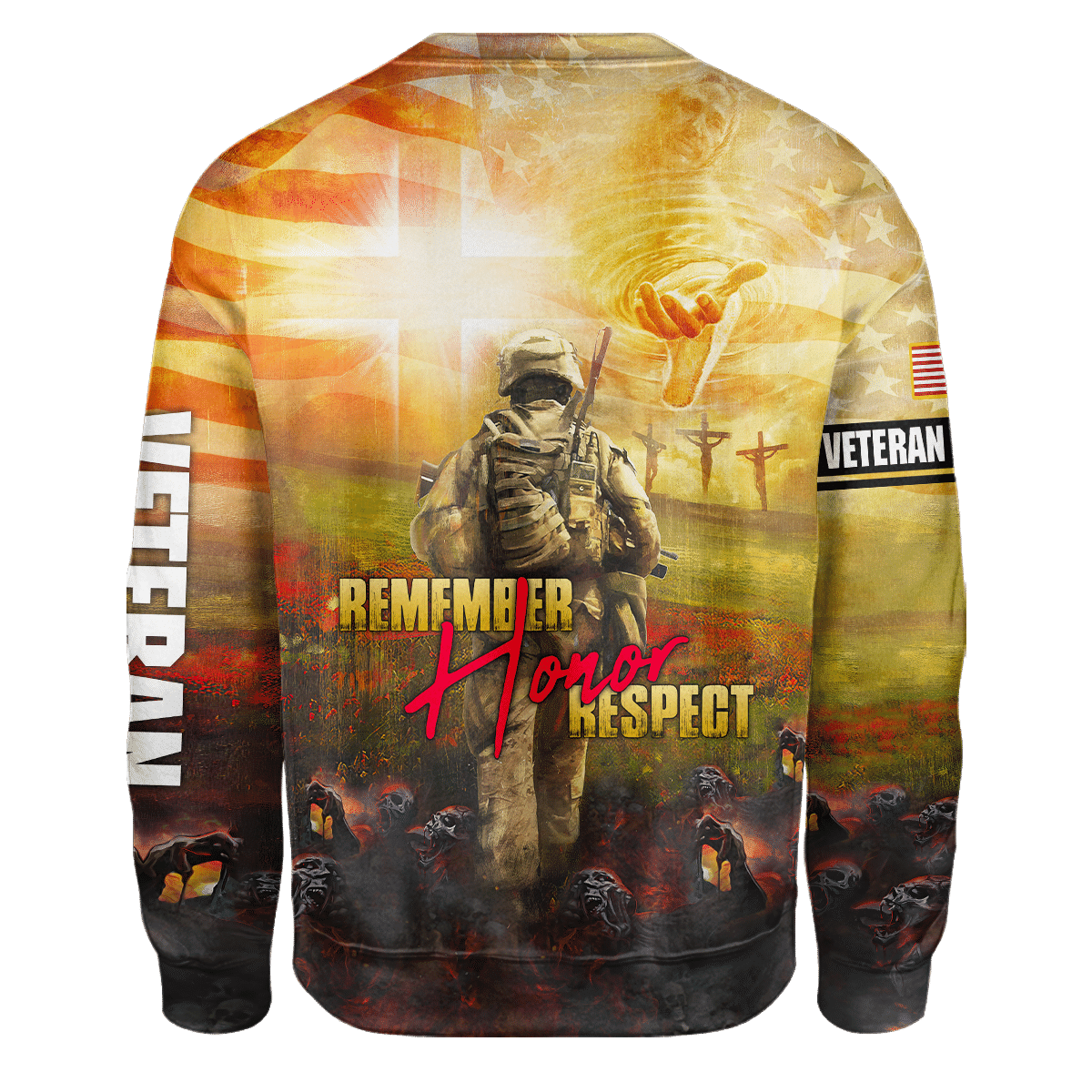 Remember - Honor - Respect - Unisex Polo Shirt - Short , Gifts for veterans, easychoo.com