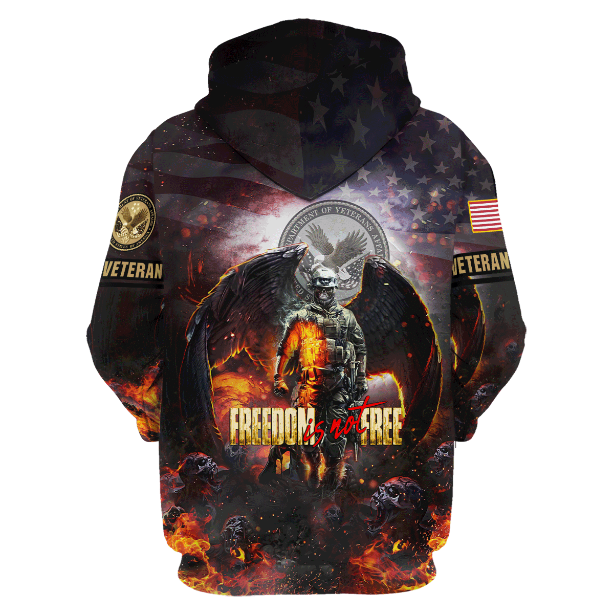 Freedom Is Not Free - Unisex Polo Shirt - Short , Gifts for veterans