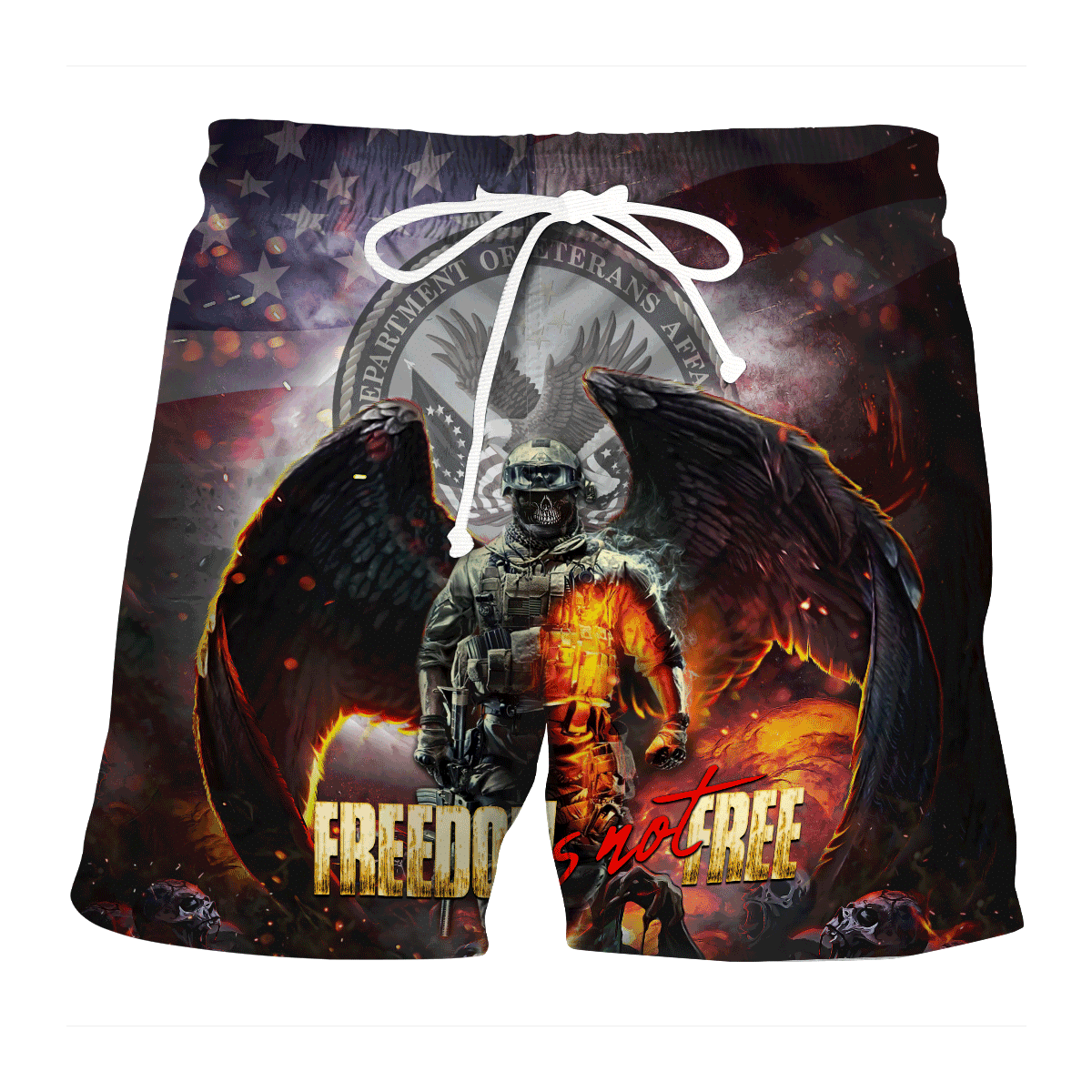 Freedom Is Not Free - Unisex Polo Shirt - Short , Gifts for veterans
