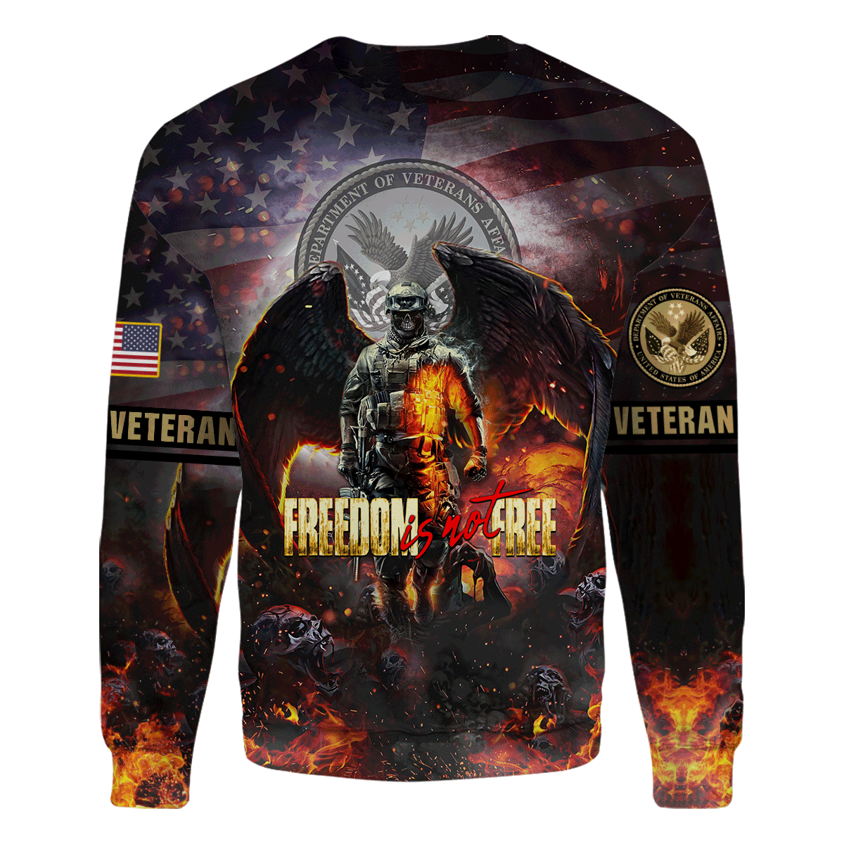 Freedom Is Not Free - Unisex Polo Shirt - Short , Gifts for veterans