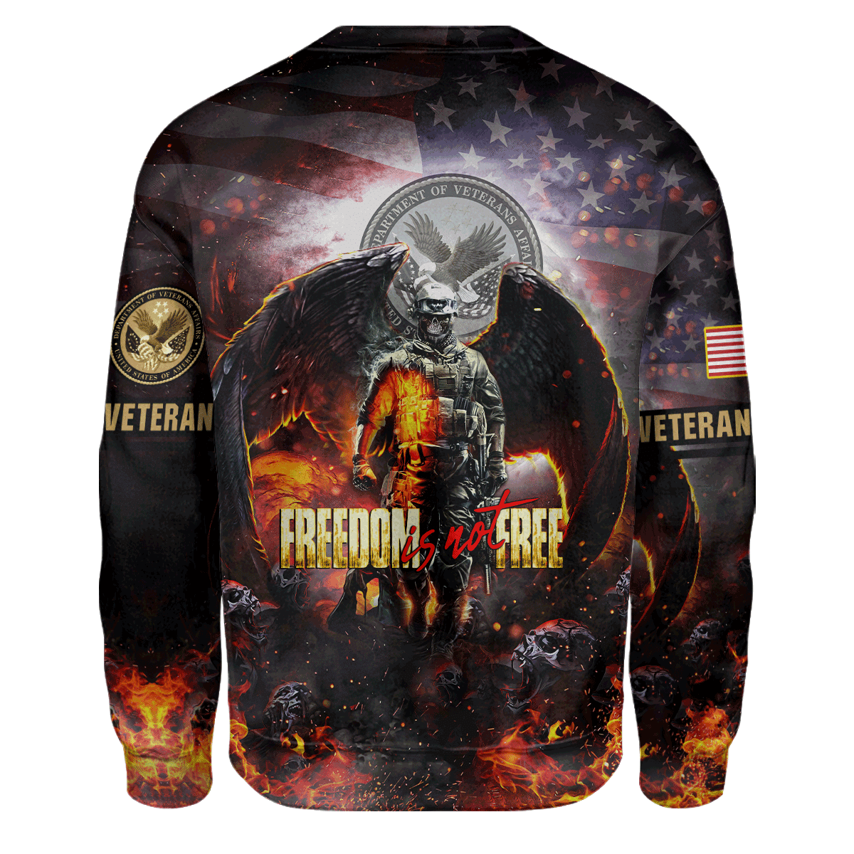 Freedom Is Not Free - Unisex Polo Shirt - Short , Gifts for veterans