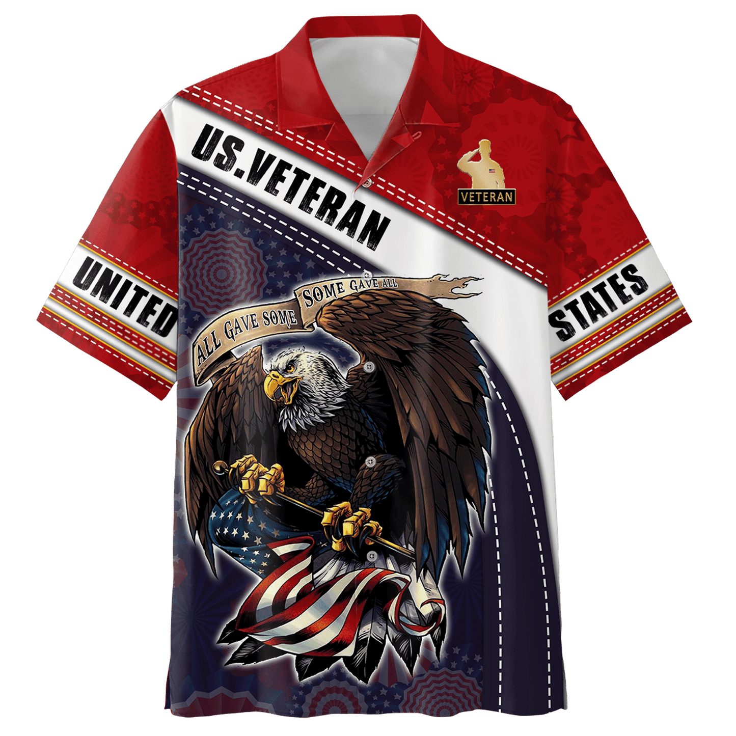 All Gave Some - Some Gave All - Independence Day - Unisex Polo Shirt - Short , Gifts for veterans