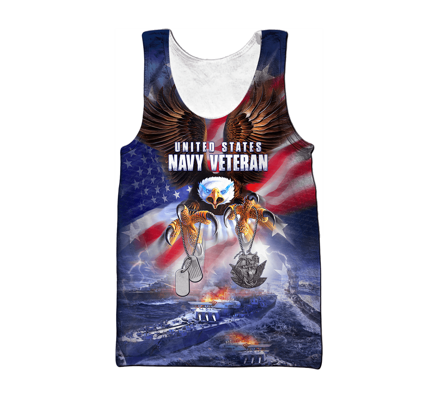 All Over Printed U.S Navy Veteran Unisex Shirts MON26072201- NA , Gifts for veterans