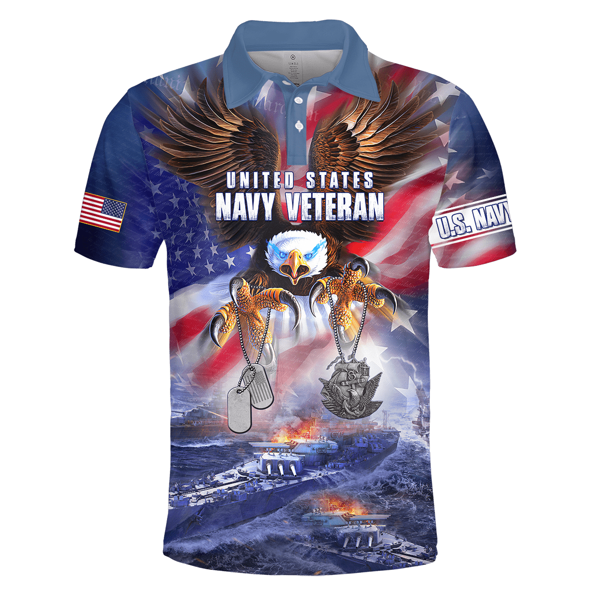 All Over Printed U.S Navy Veteran Unisex Shirts MON26072201- NA , Gifts for veterans