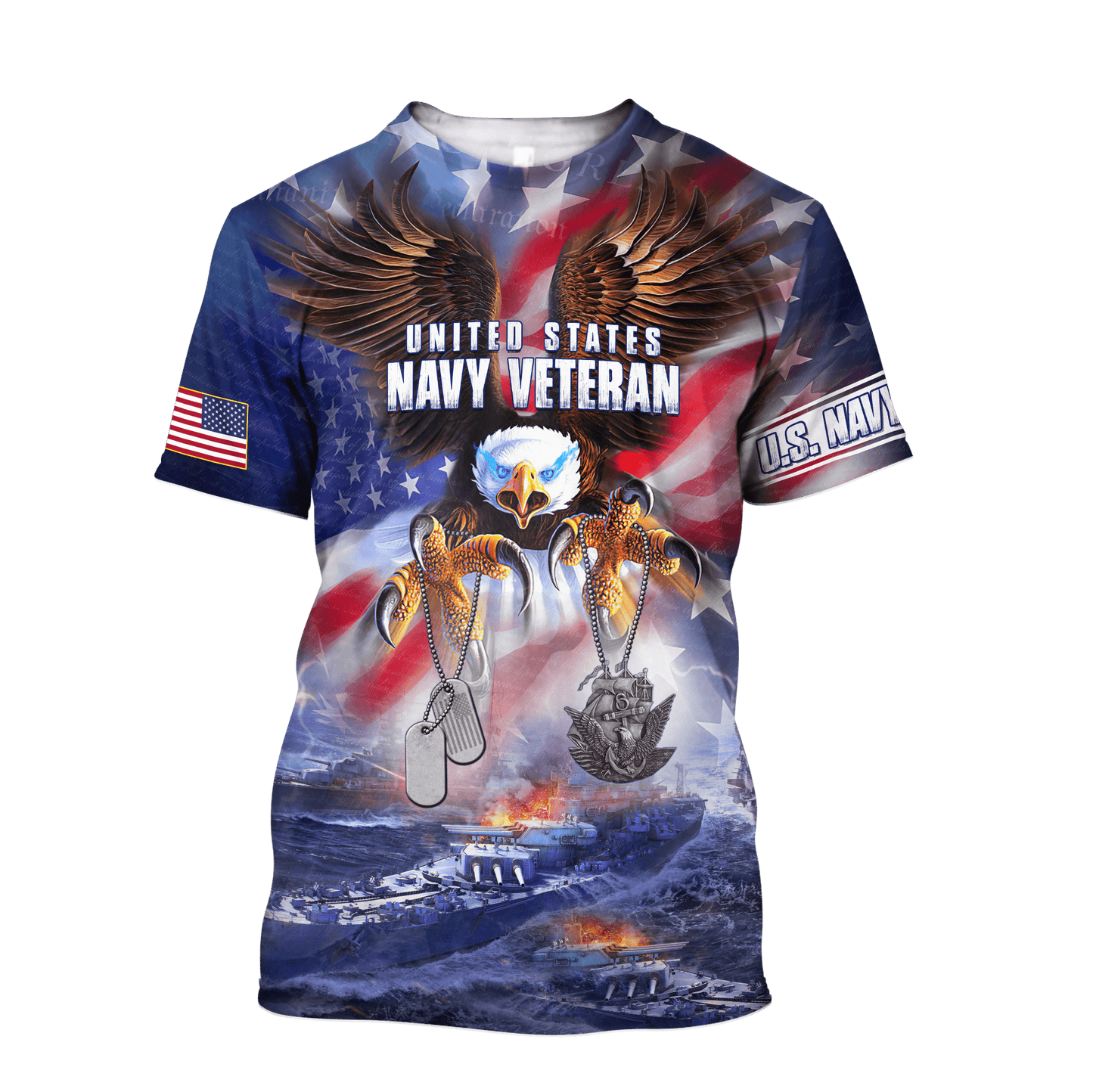 All Over Printed U.S Navy Veteran Unisex Shirts MON26072201- NA , Gifts for veterans