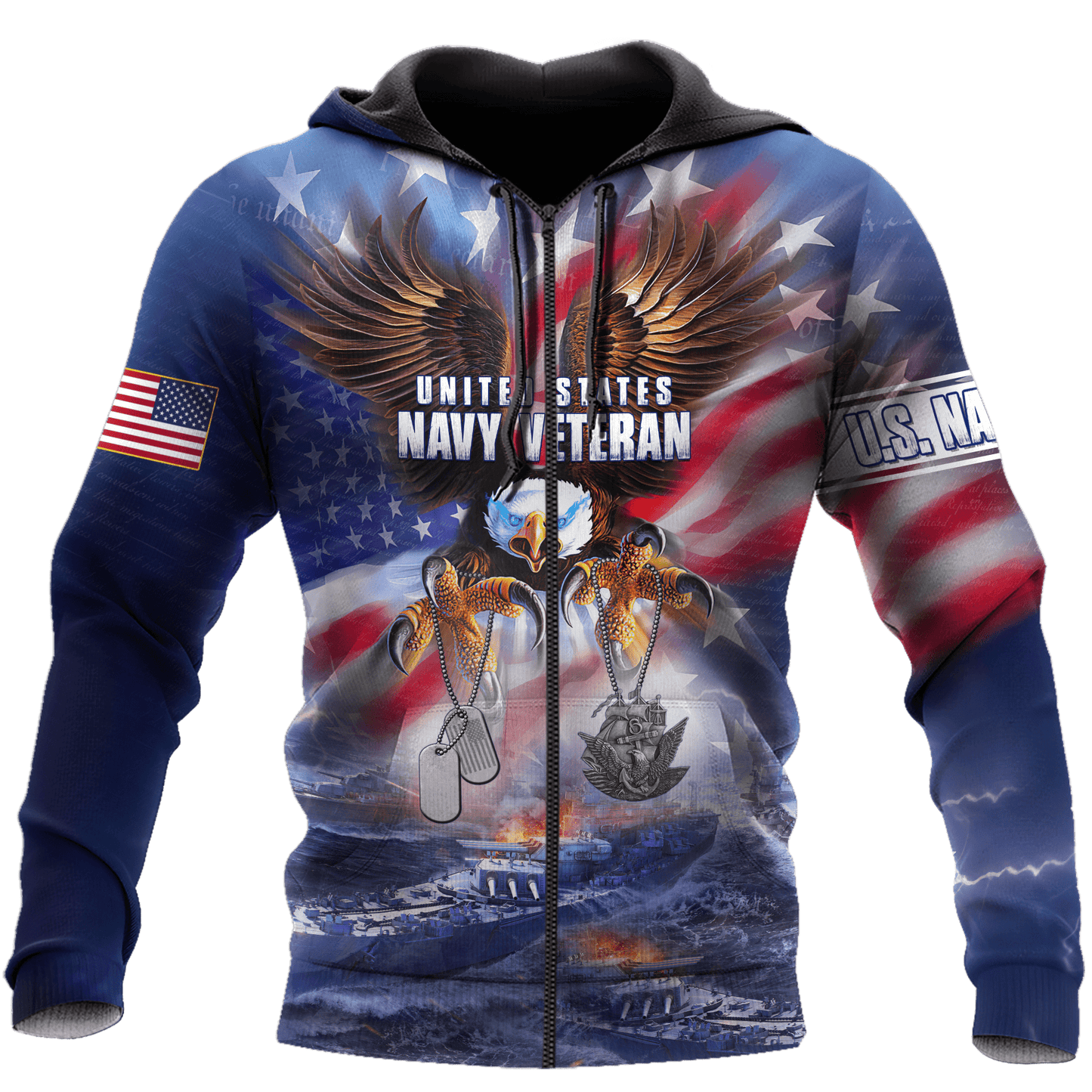 All Over Printed U.S Navy Veteran Unisex Shirts MON26072201- NA , Gifts for veterans