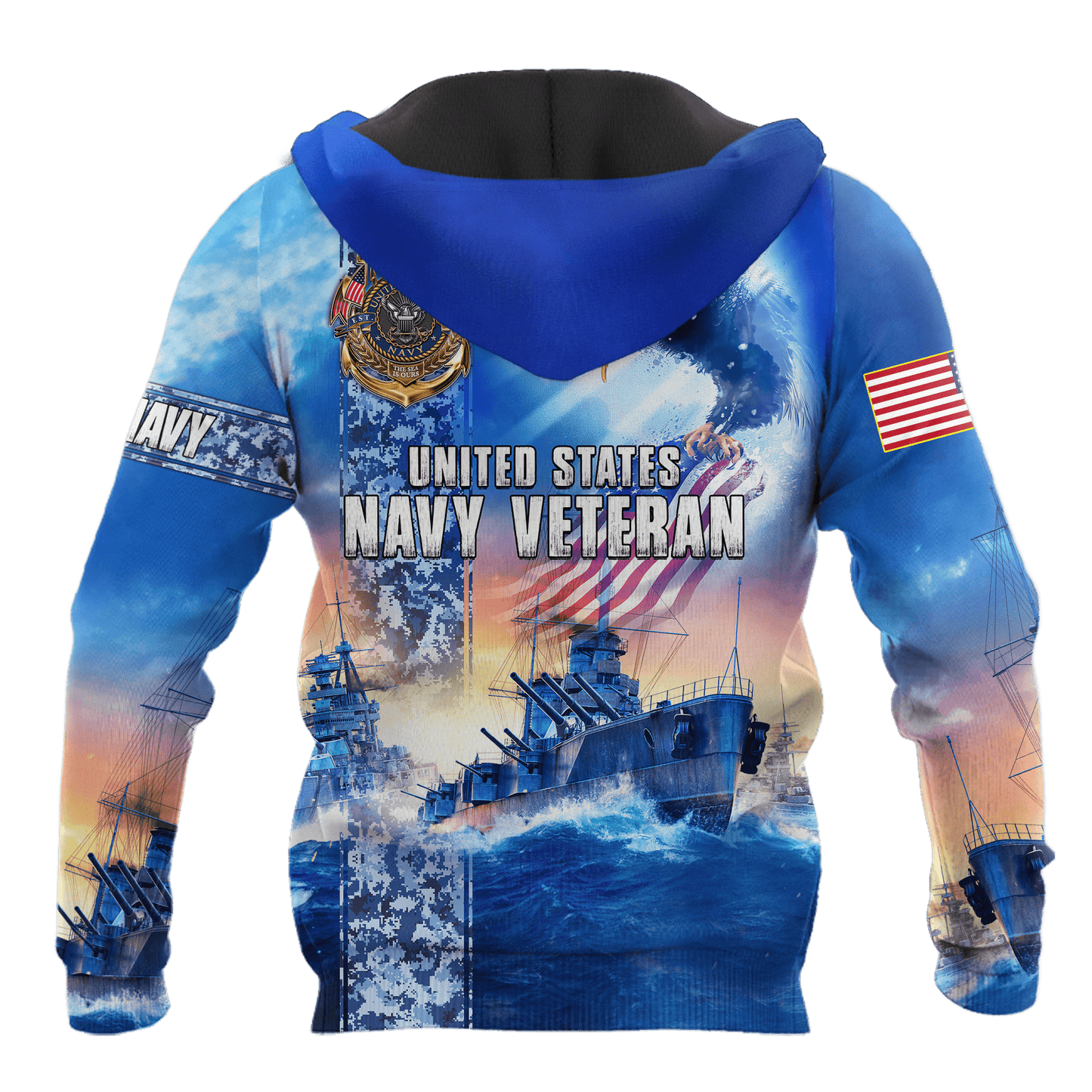 All Over Printed U.S Navy Veteran Unisex Shirts MON26072202- NA , Gifts for veterans