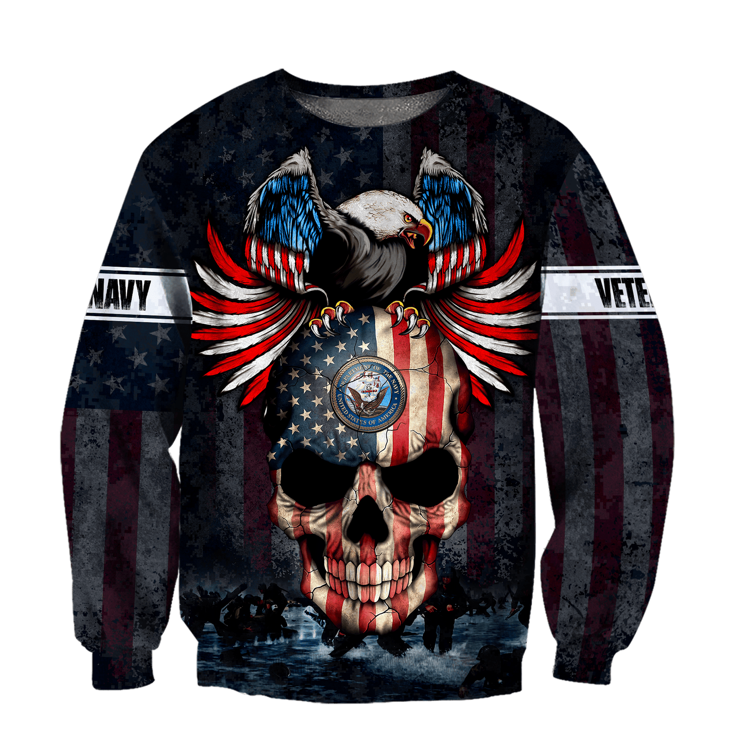 All Over Printed U.S Navy Veteran Unisex Shirts MON28072201- NA , Gifts for veterans