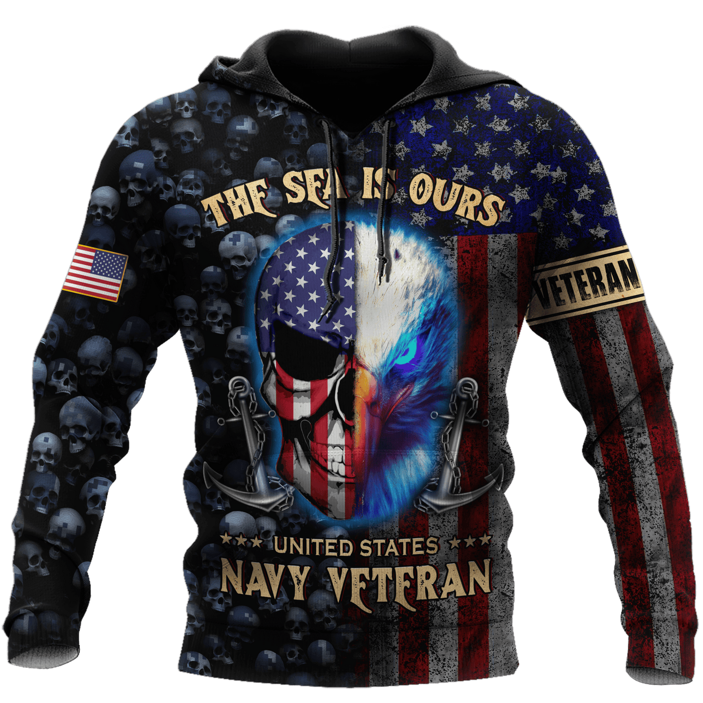 Eagle US Navy Veteran 3D All Over Printed Unisex Shirts MH02082201 - NA , Gifts for veterans