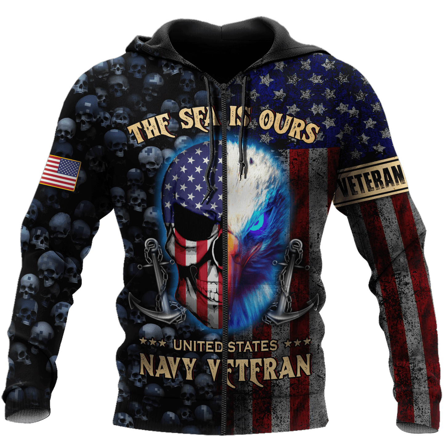 Eagle US Navy Veteran 3D All Over Printed Unisex Shirts MH02082201 - NA , Gifts for veterans
