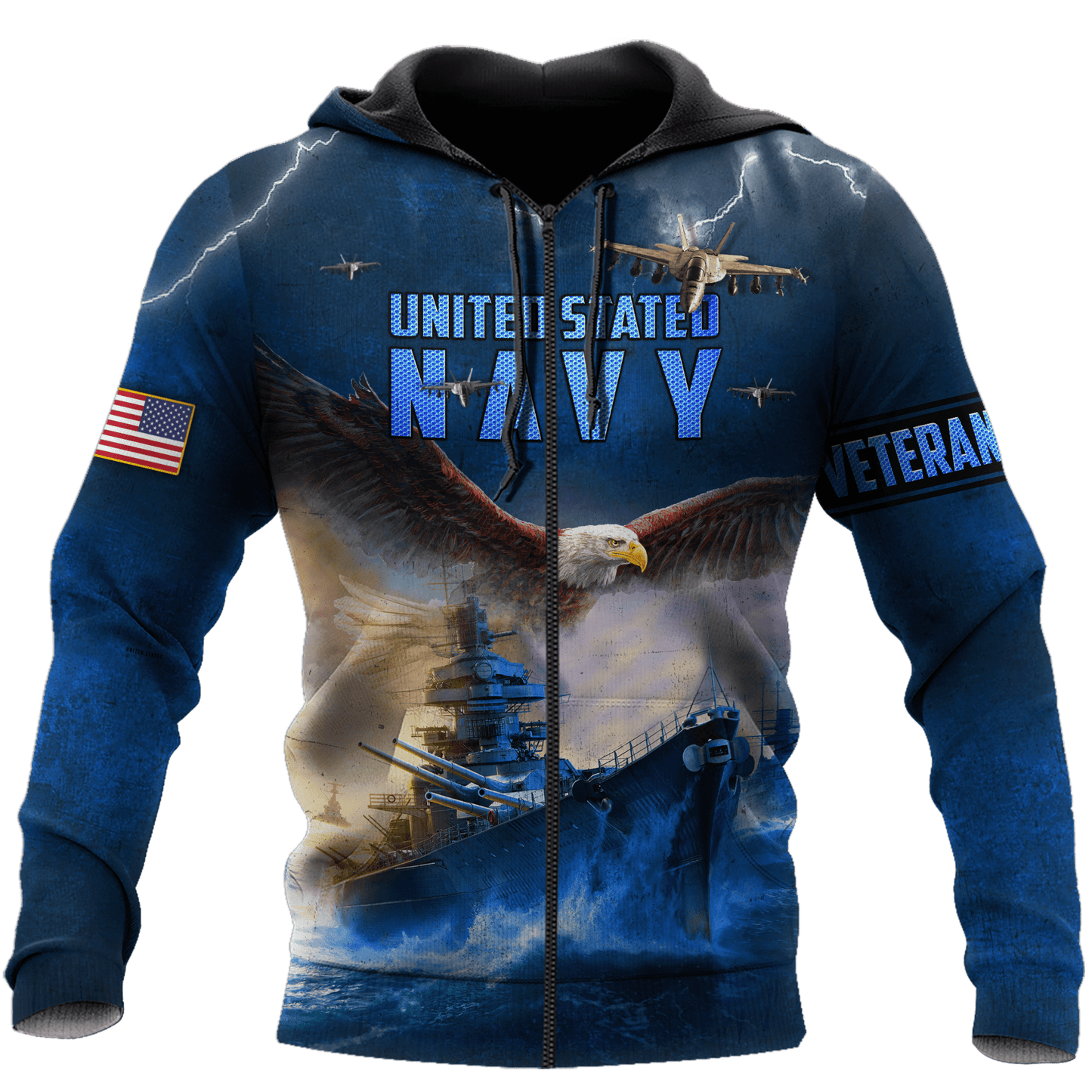 Eagle US Navy Veteran 3D All Over Printed Unisex Shirts MH02082202- NA , Gifts for veterans