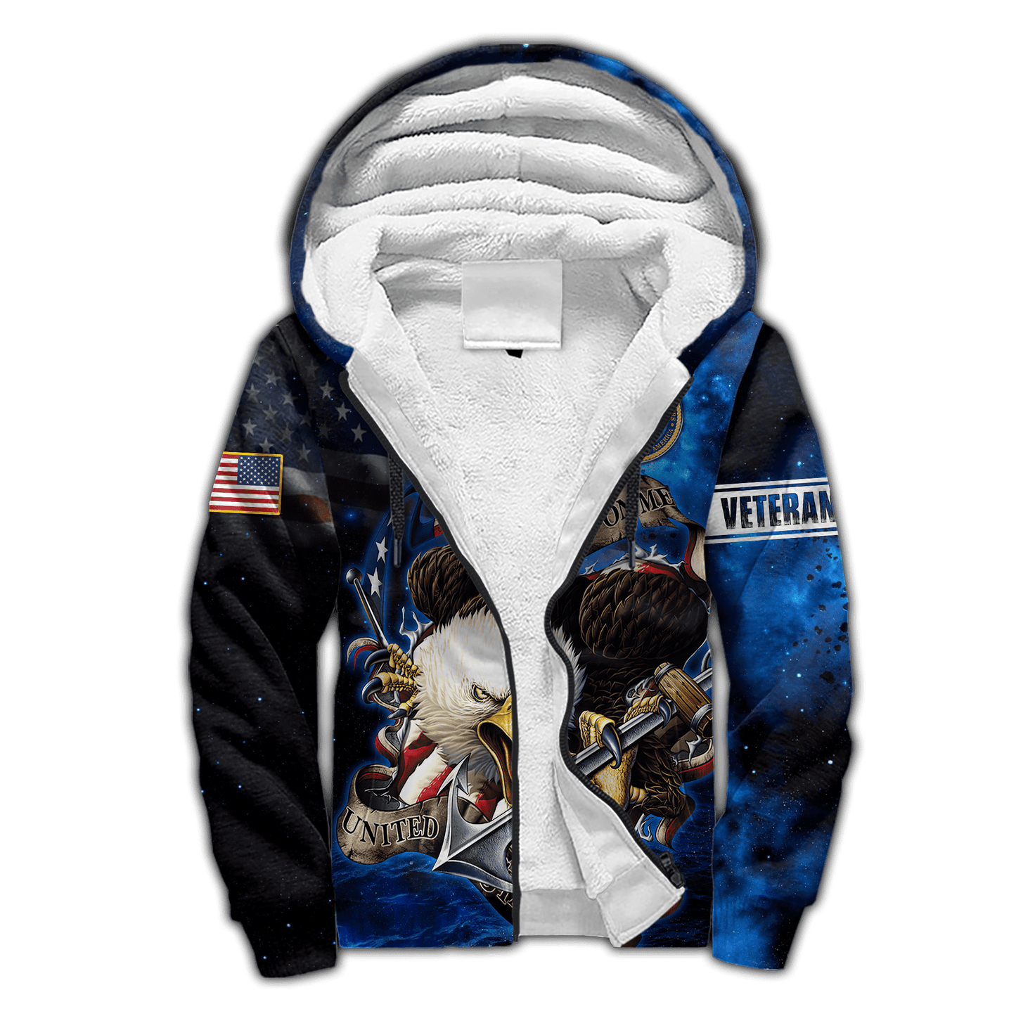 Don't Tread On Me - Veteran Zip Hoodie - MON08082201-VET , Gifts for veterans