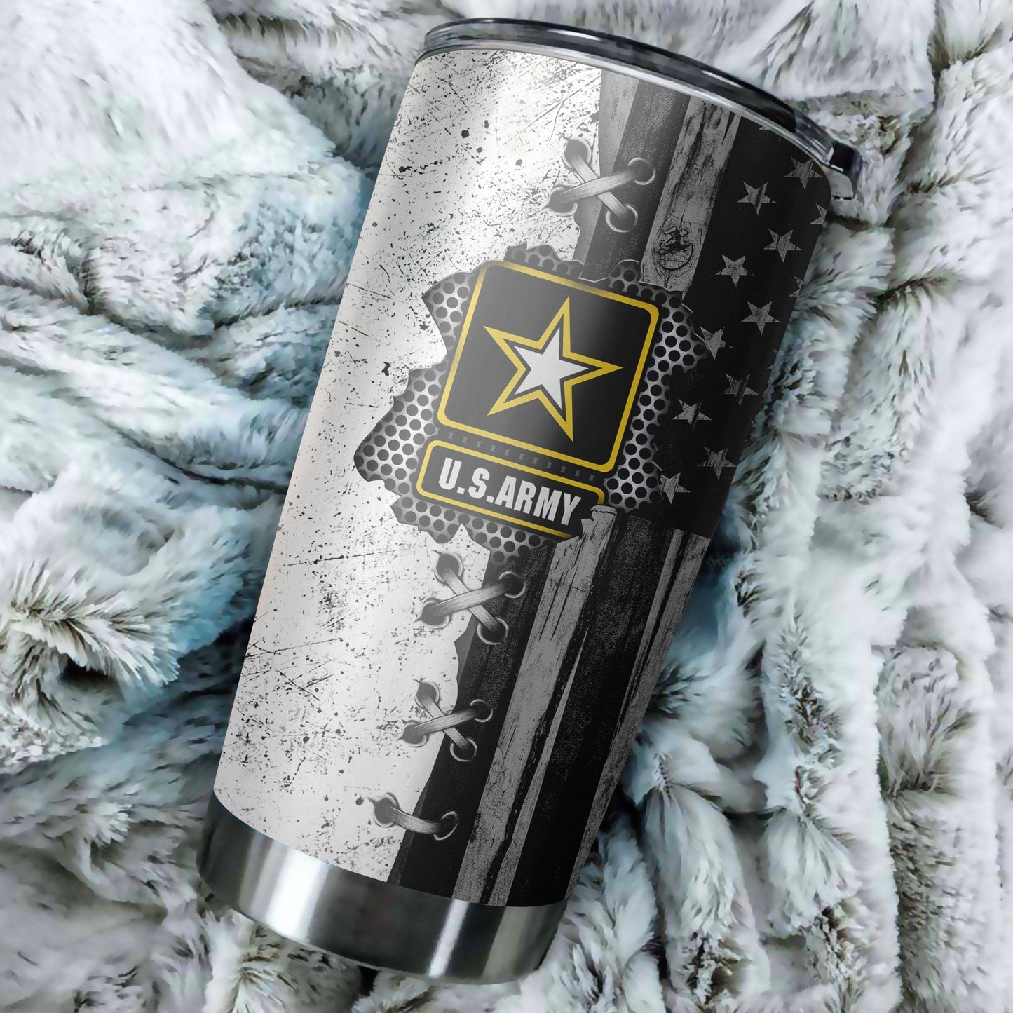 Veteran Us Army In My Heart Bw Stainless Steel Tumbler Proud Military , Gifts for veterans