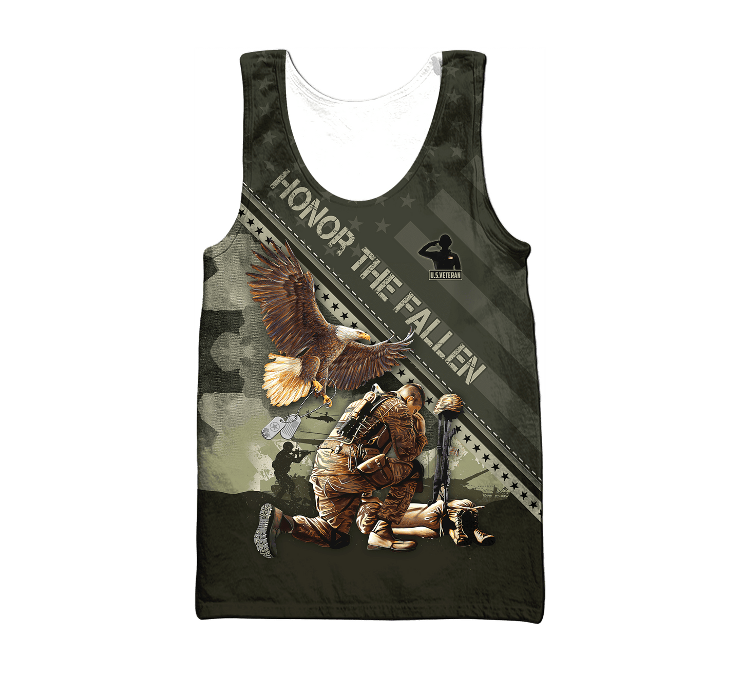 US Veteran - Eagle Honor The Fallen 3D All Over Printed Unisex Shirts MH08082202 - VET , Gifts for veterans