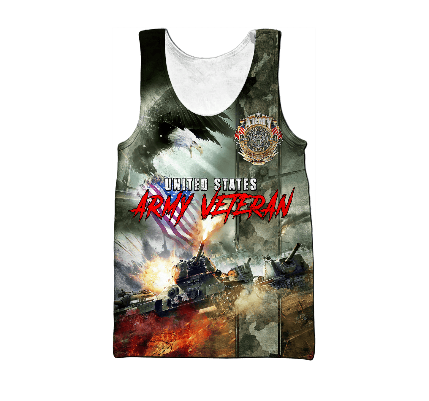 U.S Army Veteran Eagle Unisex Shirts MON08082202-AM , Gifts for veterans
