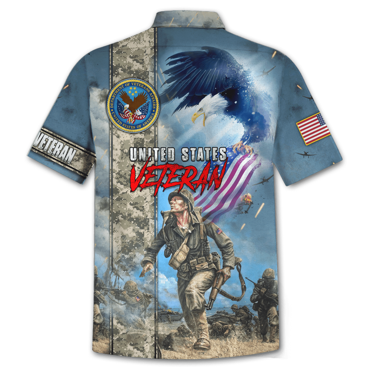 Apparel VETERAN POLO SHIRT - MON08082203-VET , Gifts for veterans
