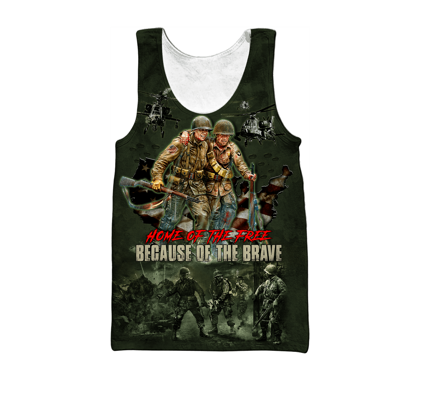 US Veteran - Home Of The Free Because Of The Brave Unisex Shirts MON10082201-VET , Gifts for veterans