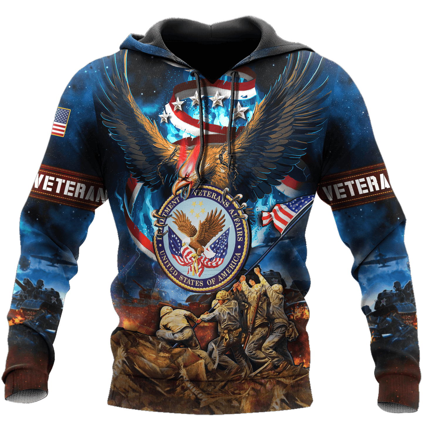 US Veteran - Eagle Honor The Fallen 3D All Over Printed Unisex Shirts MH10082202 - VET , Gifts for veterans