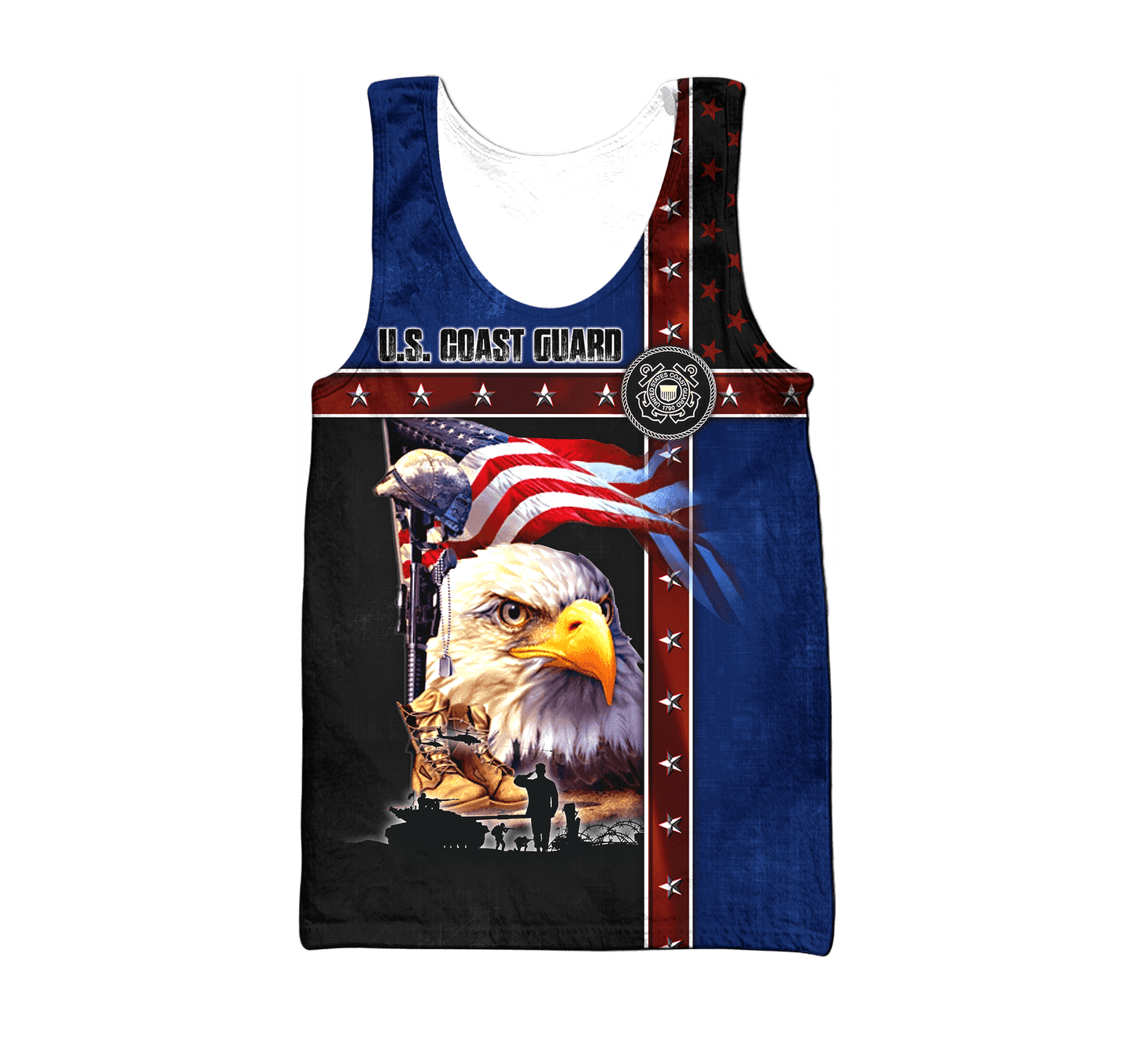 Eagle US Coast Guard 3D All Over Printed Unisex Shirts MH12082201 - CG , Gifts for veterans