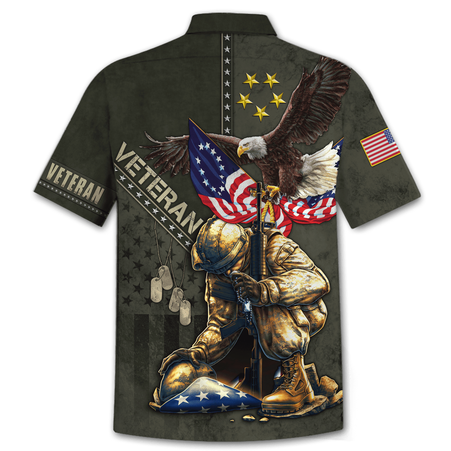 Eagle US Veteran 3D All Over Printed Unisex Shirts MON15082201-VET , Gifts for veterans, easychoo.com