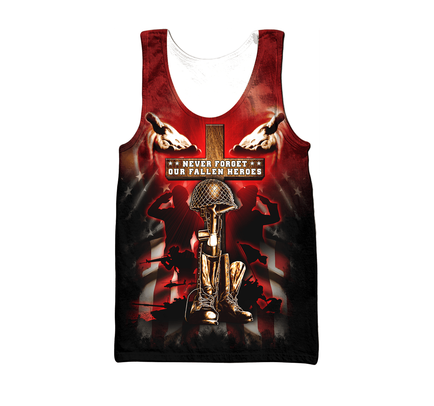 US Veteran - Never Forger Our Fallen Heroes 3D All Over Printed Unisex Shirts MH18082201 - VET , Gifts for veterans