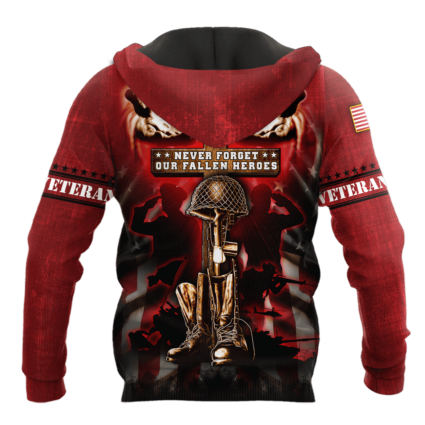 US Veteran - Never Forger Our Fallen Heroes 3D All Over Printed Unisex Shirts MH18082201 - VET , Gifts for veterans
