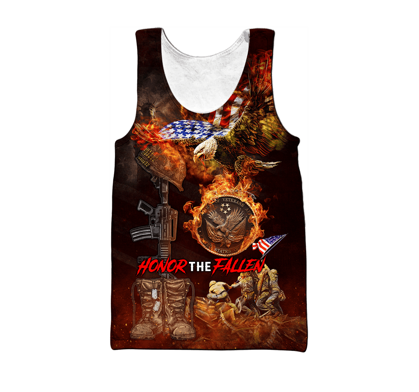 US Veteran - Honor The Fallen 3D All Over Printed Unisex Shirts MON18082201-VET , Gifts for veterans