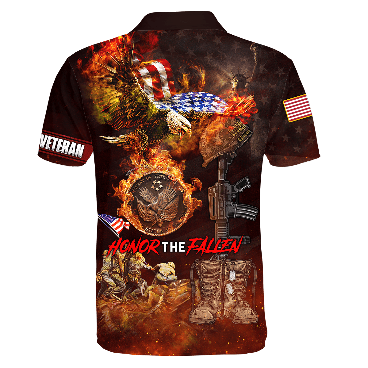 US Veteran - Honor The Fallen 3D All Over Printed Unisex Shirts MON18082201-VET , Gifts for veterans