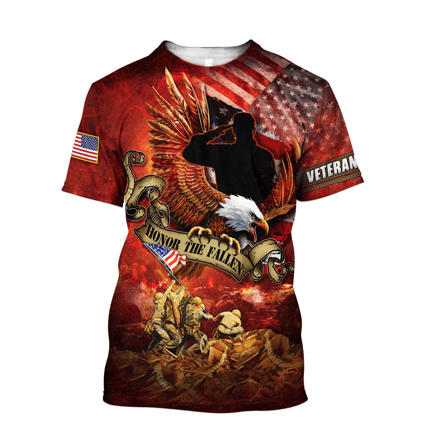 US Veteran - Honor The Fallen 3D All Over Printed Unisex Shirts MON24082201-VET , Gifts for veterans