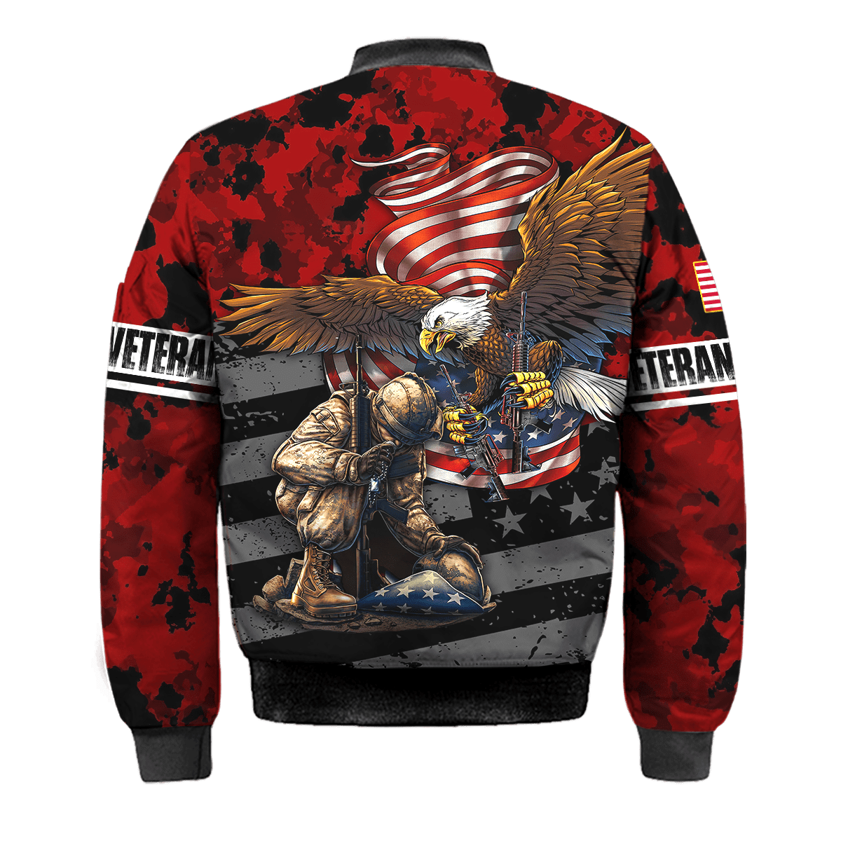 US Veteran - Eagle With American Flag Unisex Shirts TT041001-VET , Gifts for veterans