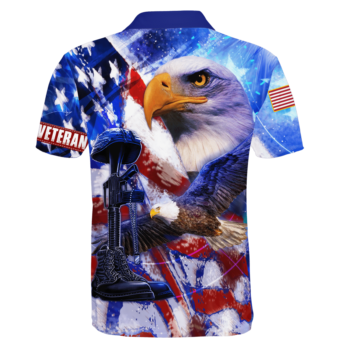 US Veteran - Eagles American Flag Unisex Shirts MON05102202-VET , Gifts for veterans