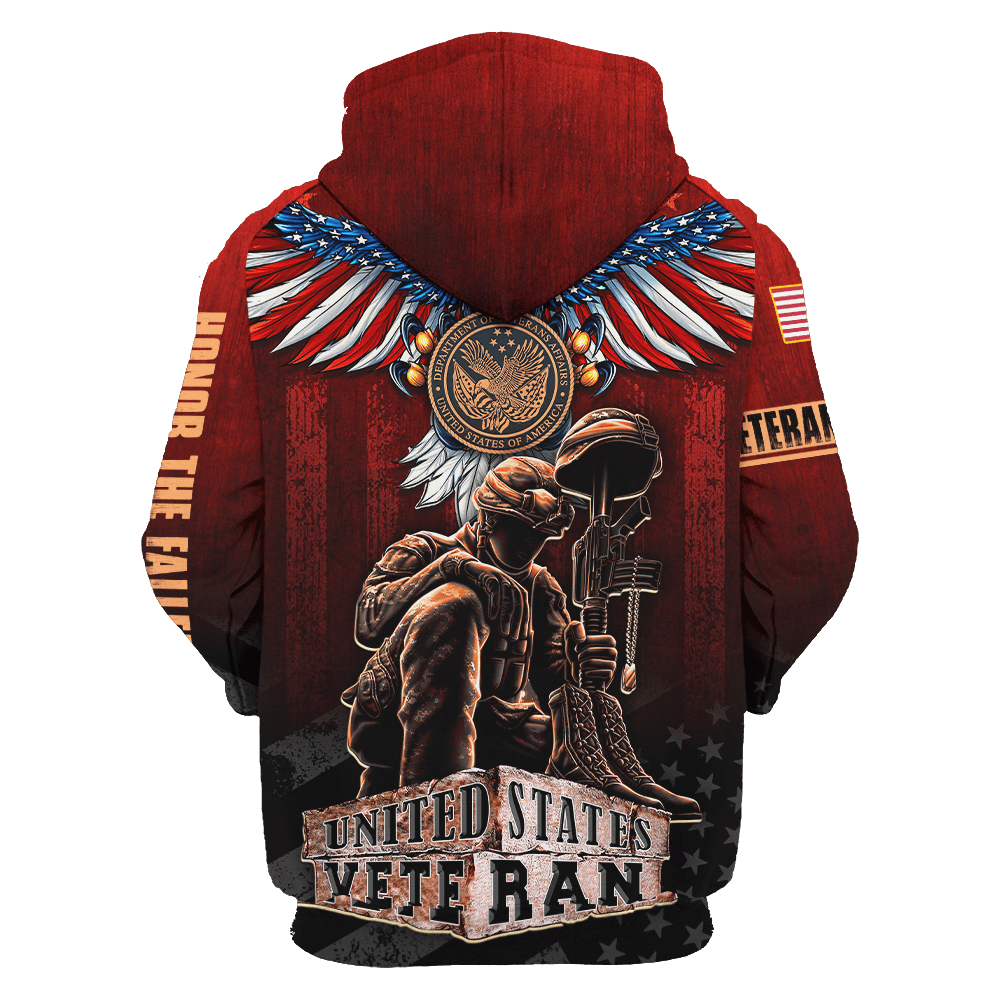 US Veteran - American Red Eagle Unisex Shirts MH04102201 - VET , Gifts for veterans