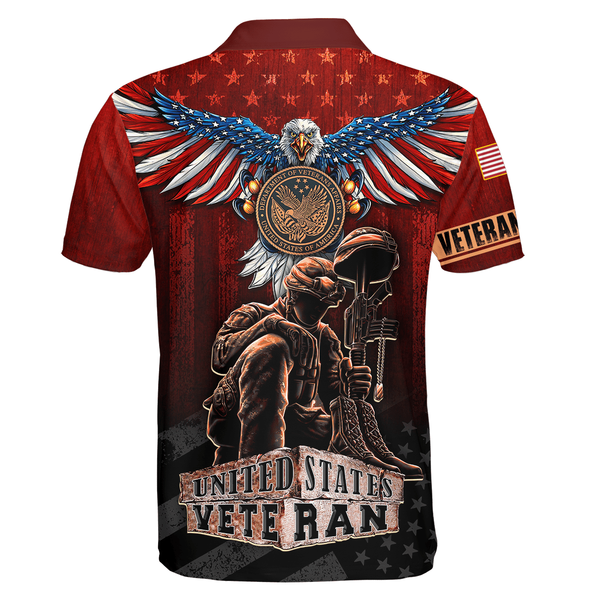 US Veteran - American Red Eagle Unisex Shirts MH04102201 - VET , Gifts for veterans