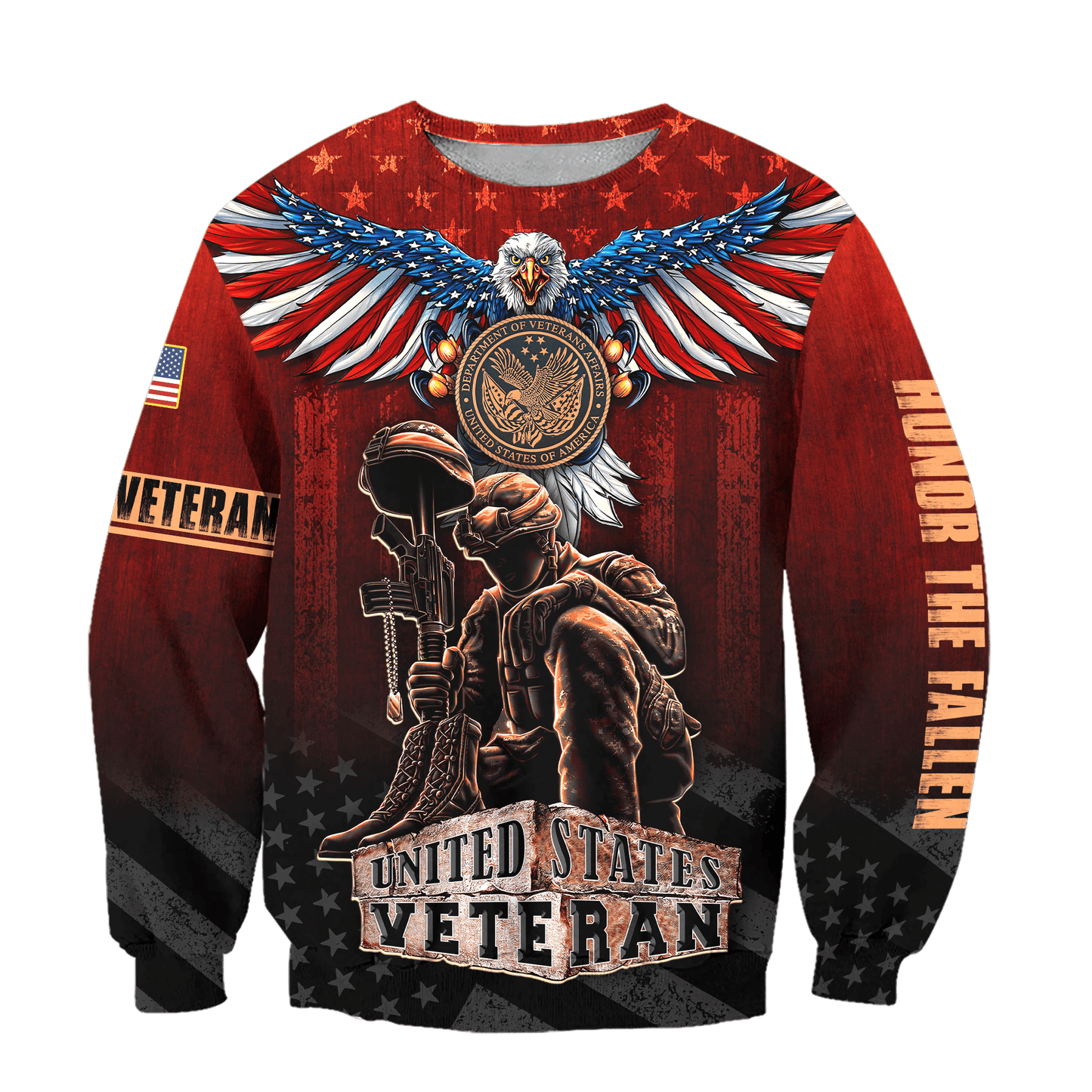 US Veteran - American Red Eagle Unisex Shirts MH04102201 - VET , Gifts for veterans
