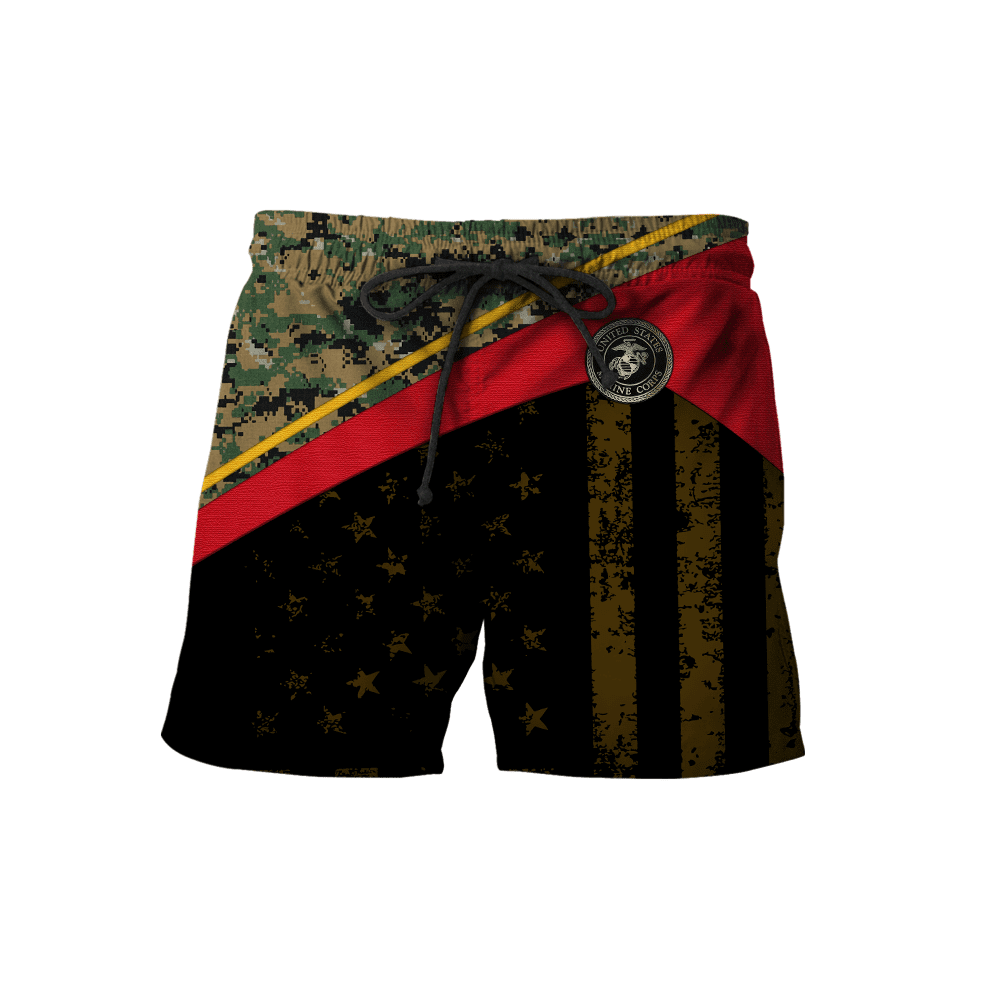 US Marine - American Bald Eagle Flag Unisex Shirts MON04112204-MC , Gifts for veterans, easychoo.com