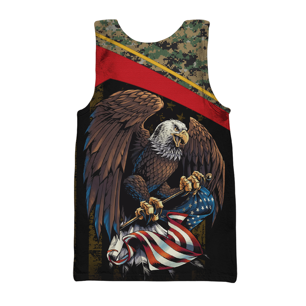 US Marine - American Bald Eagle Flag Unisex Shirts MON04112204-MC , Gifts for veterans, easychoo.com