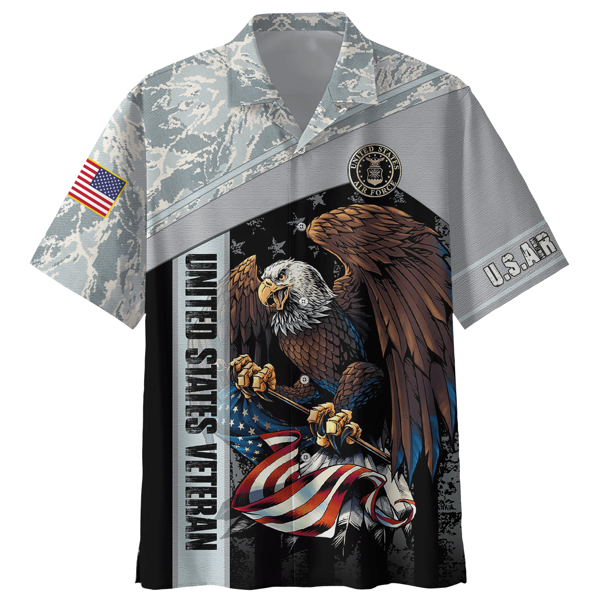 US Air Force - American Bald Eagle Flag All Unisex Shirts MON04112205-AF , Gifts for veterans, easychoo.com