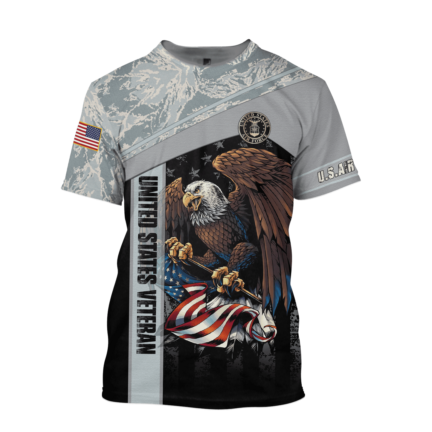 US Air Force - American Bald Eagle Flag All Unisex Shirts MON04112205-AF , Gifts for veterans, easychoo.com