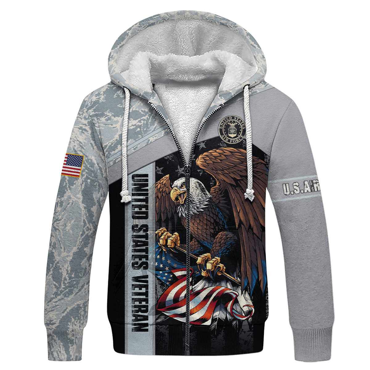 US Air Force - American Bald Eagle Flag All Unisex Shirts MON04112205-AF , Gifts for veterans, easychoo.com